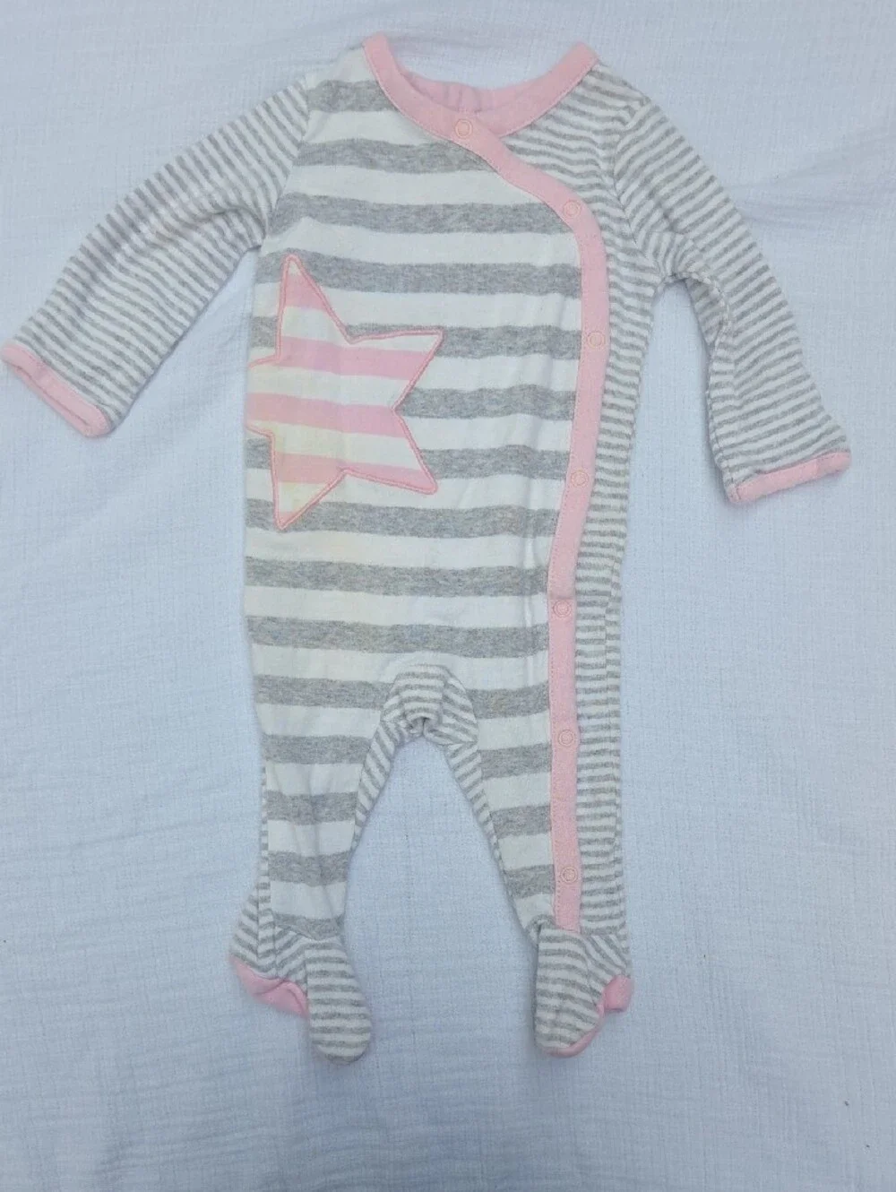 Baby Girl 5-pack Pink Multi Footed Sleepers 0-3 Months